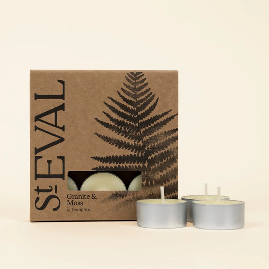 Granite + Moss | Scented Tealights