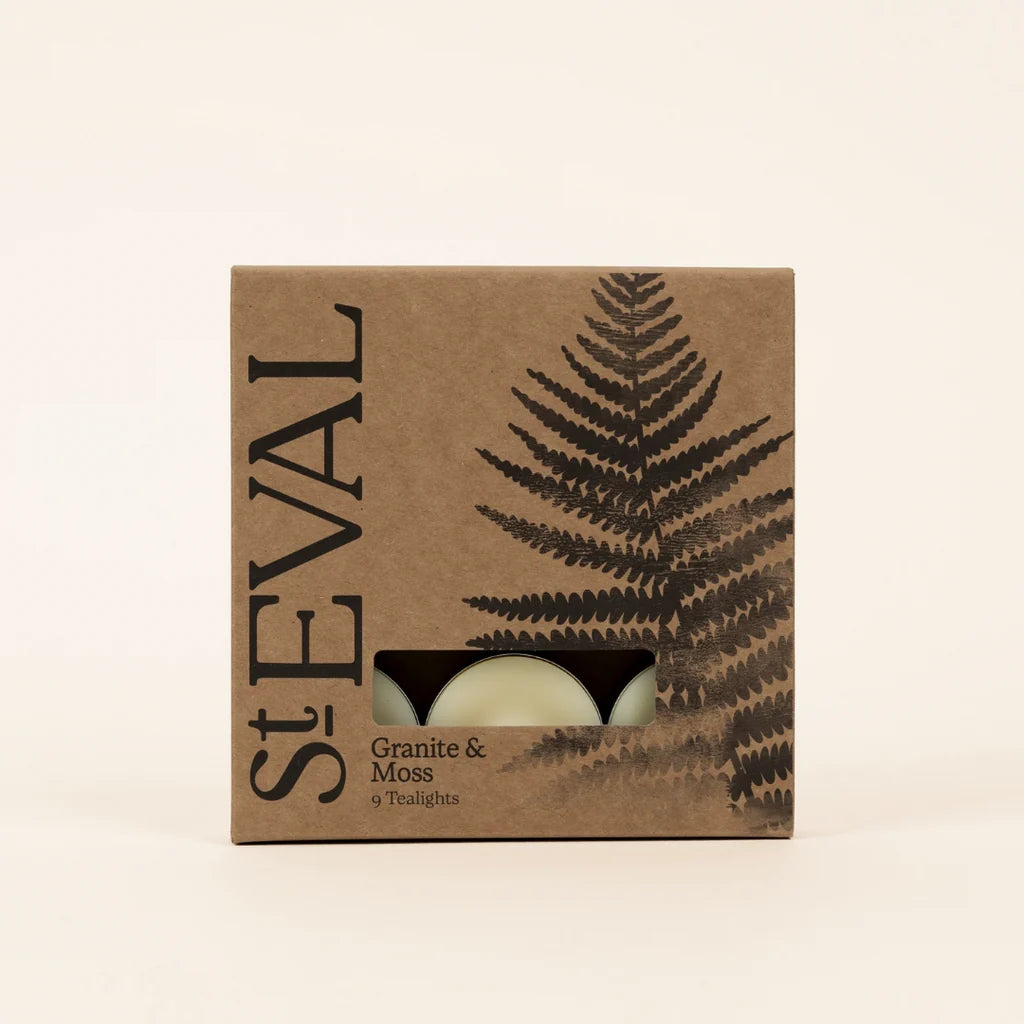 Granite + Moss | Scented Tealights