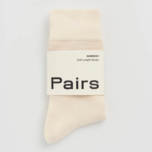 Bamboo Socks + Dustbag | Clotted Cream