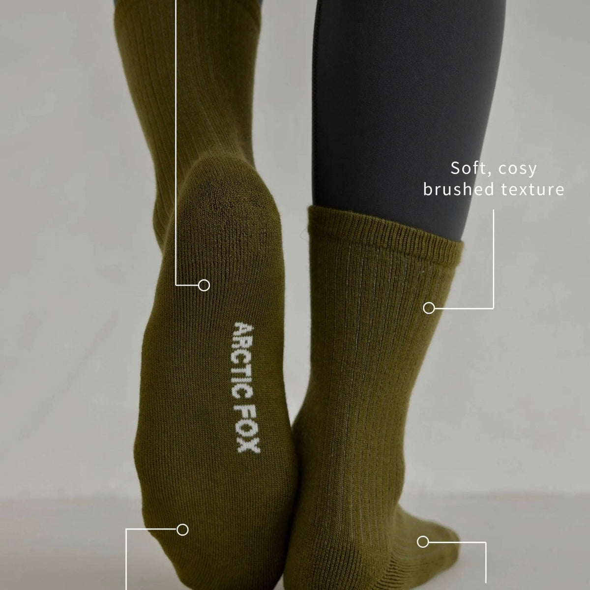 The Everyday Socks | 100% Bamboo | Khaki