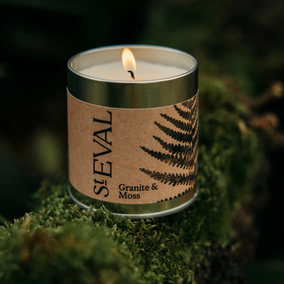 Granite + Moss | Tin Candle