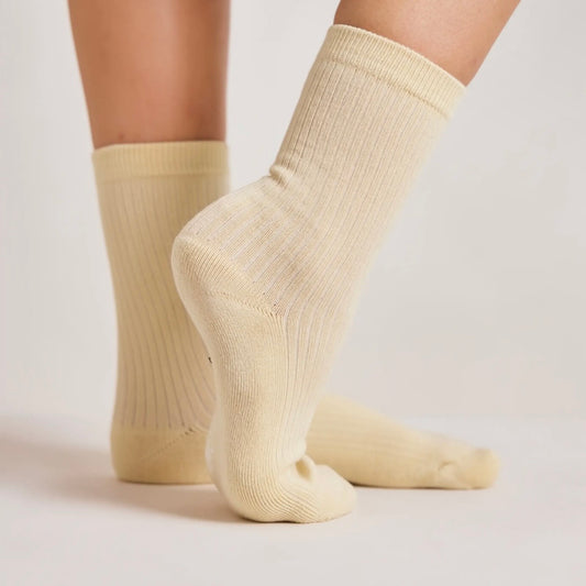 The Everyday Socks | 100% Bamboo | Buttermilk