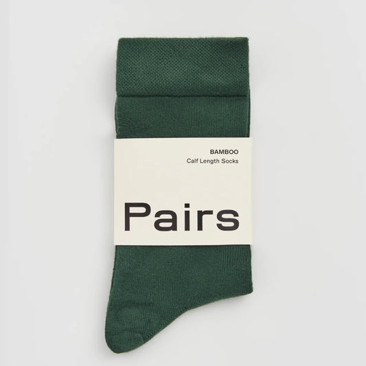 Bamboo Socks + Dustbag | Glen Green