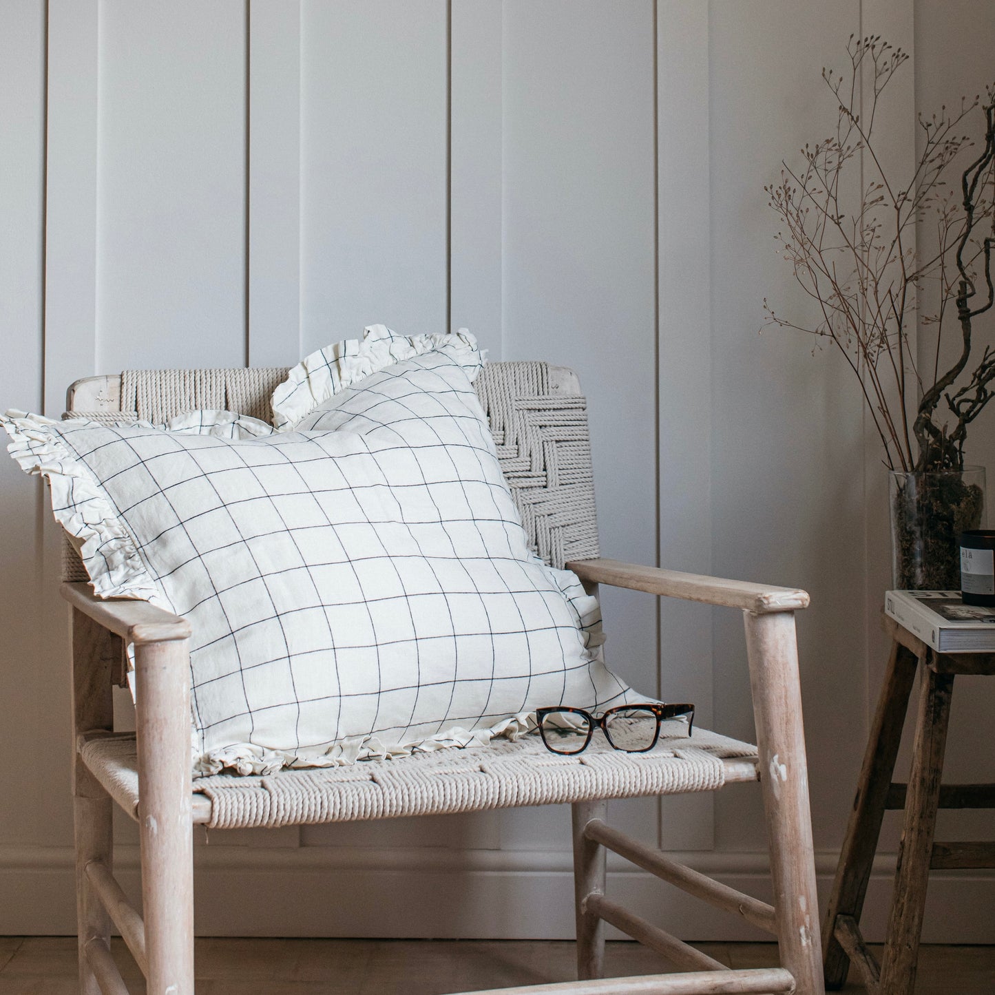 Olivia Ruffle Cushion | Grid