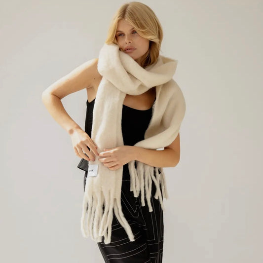 The Reykjavik Scarf | Pebble Beige