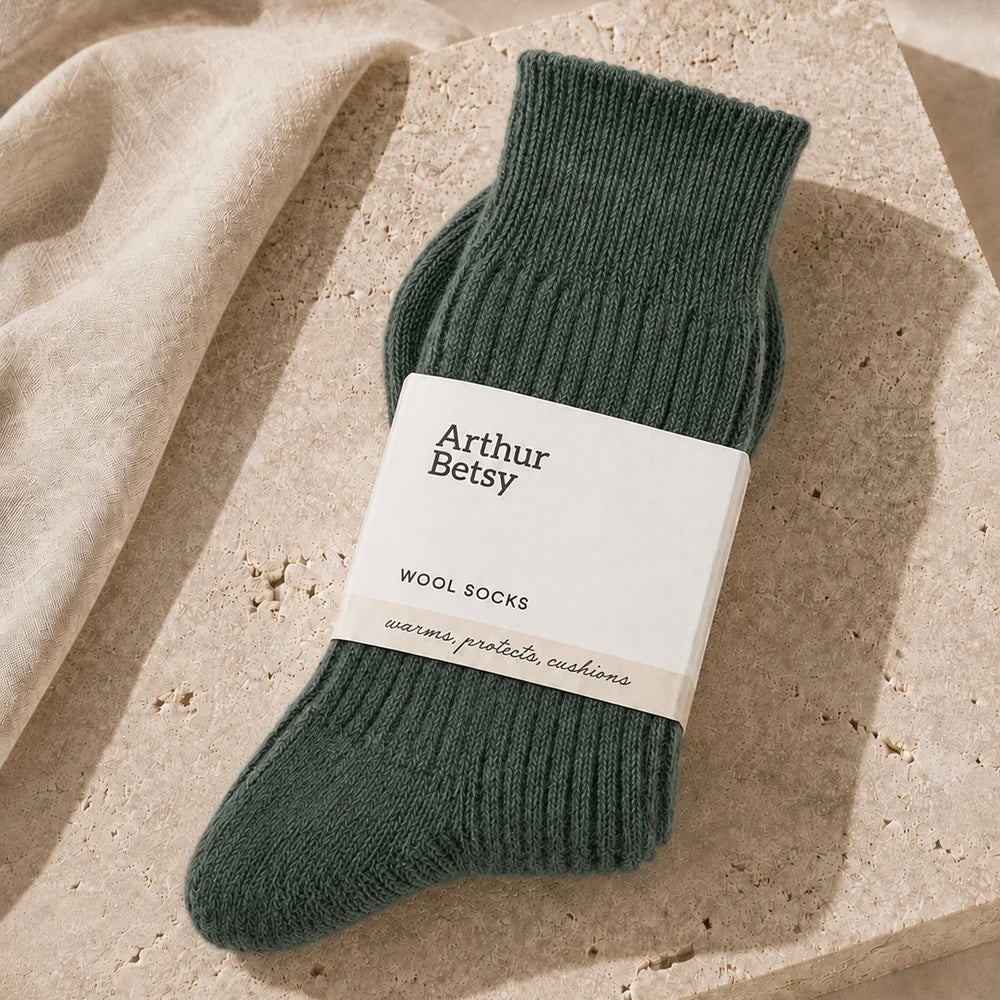 Wool Alpaca Socks | Nordic Pine