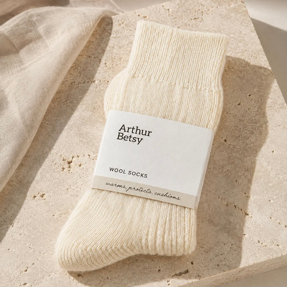 Wool Socks | Cream