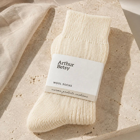 Wool Socks | Cream