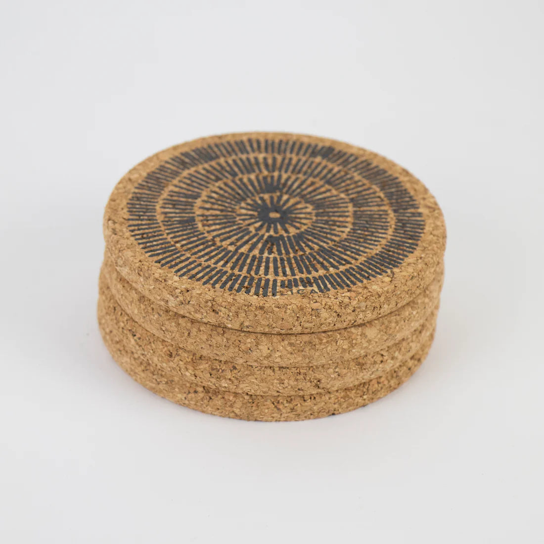 Cork Coasters | Sandy Lines