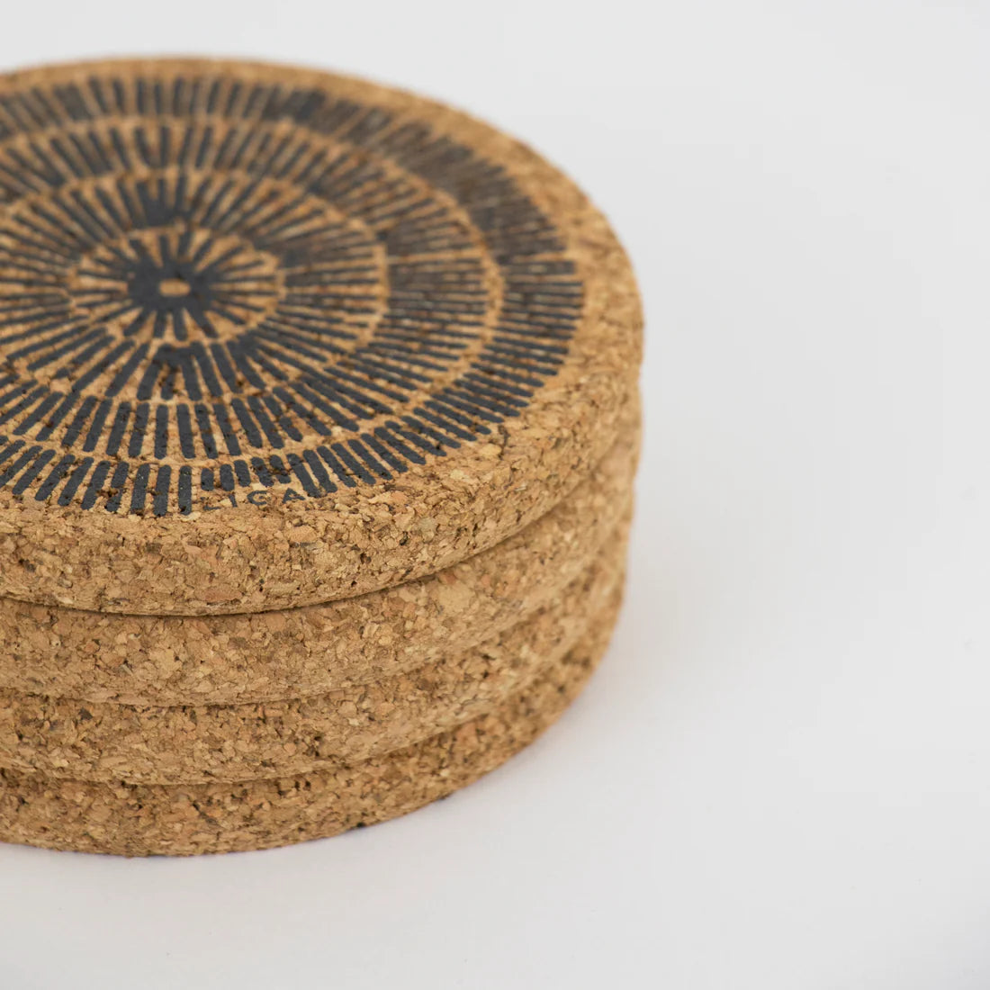 Cork Coasters | Sandy Lines