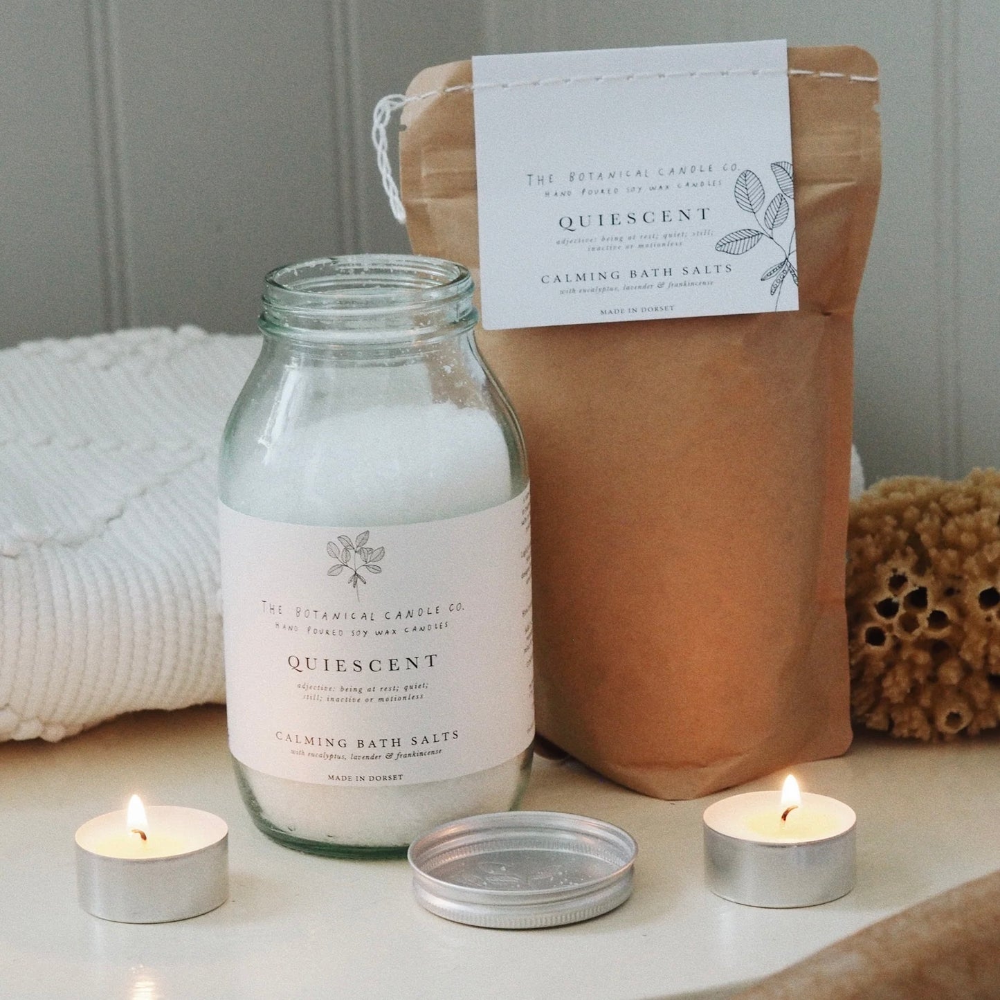 QUIESCENT Calming Bath Salts |  Refill Pouch 500g