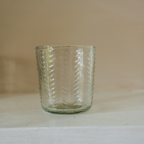 Herringbone Glass or Tea Light Holder