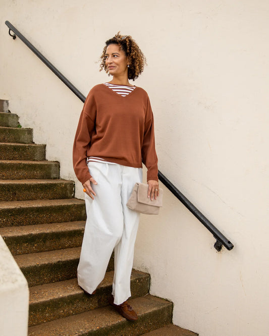 Chalk Lily Jumper | Rust