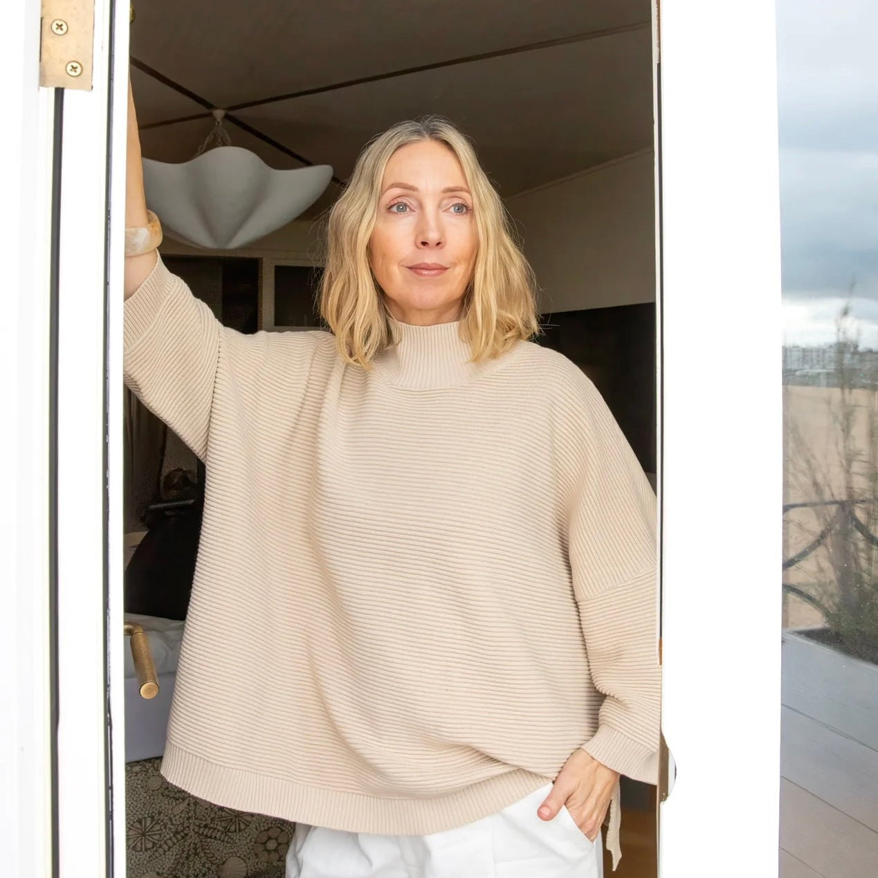 Chalk Vicki Jumper | Sand