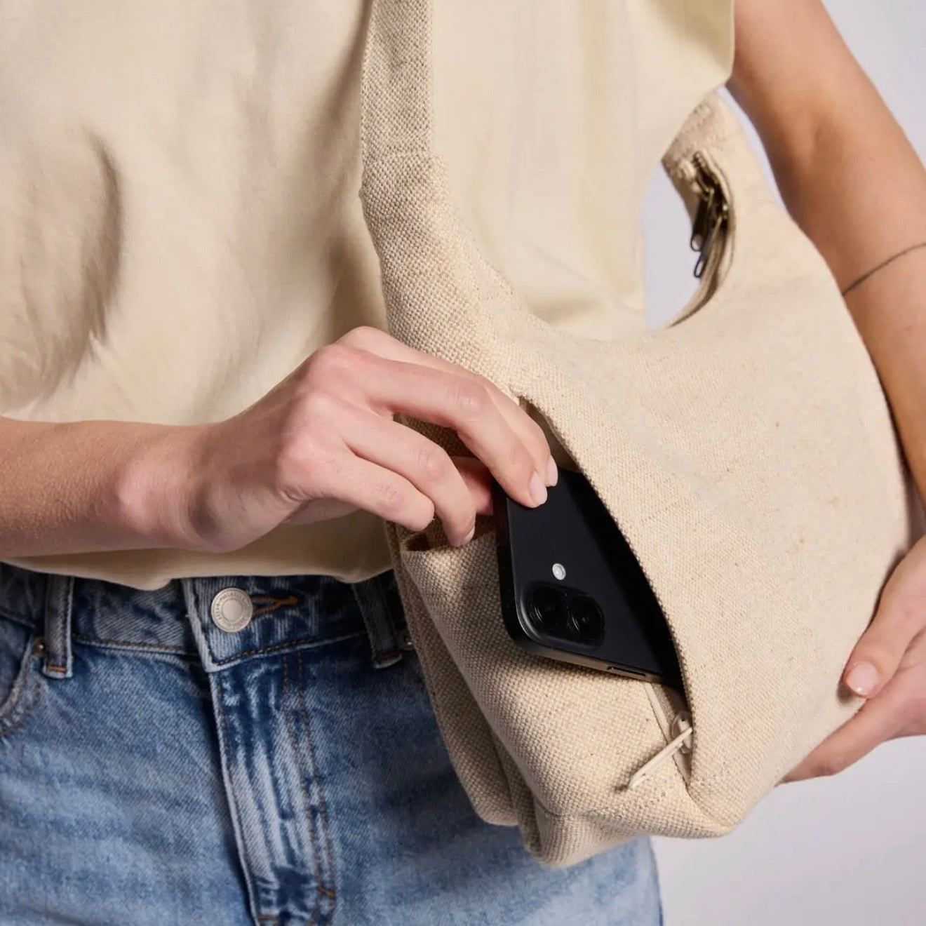 Emile Multipocket Bag | Jute