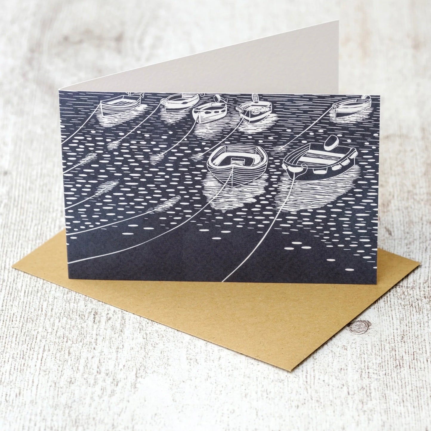 Rowing Boats, St Mawes Greeting Card