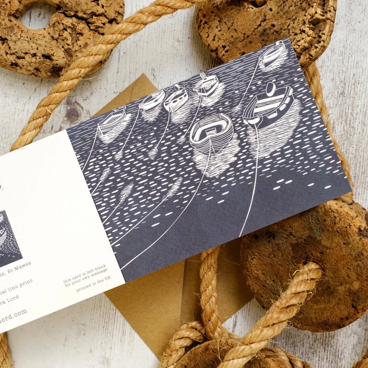 Rowing Boats, St Mawes Greeting Card