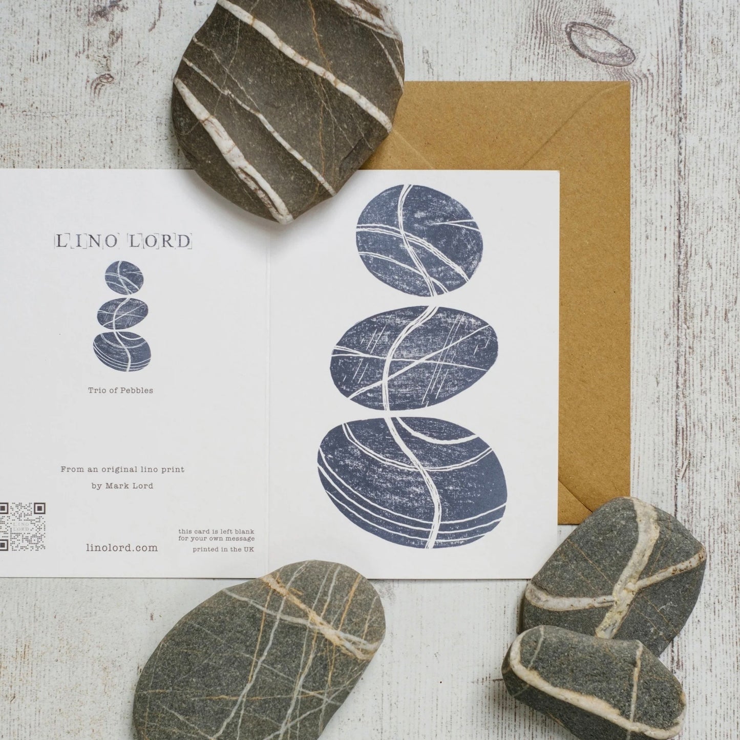 Trio Of Pebbles Greeting Card