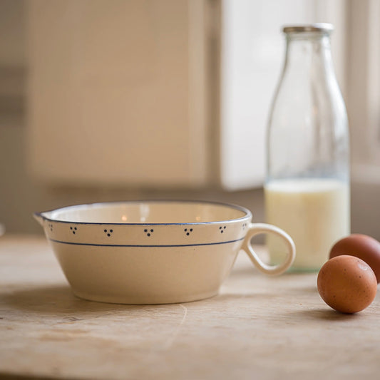 Batter Bowl | Cream + Blue
