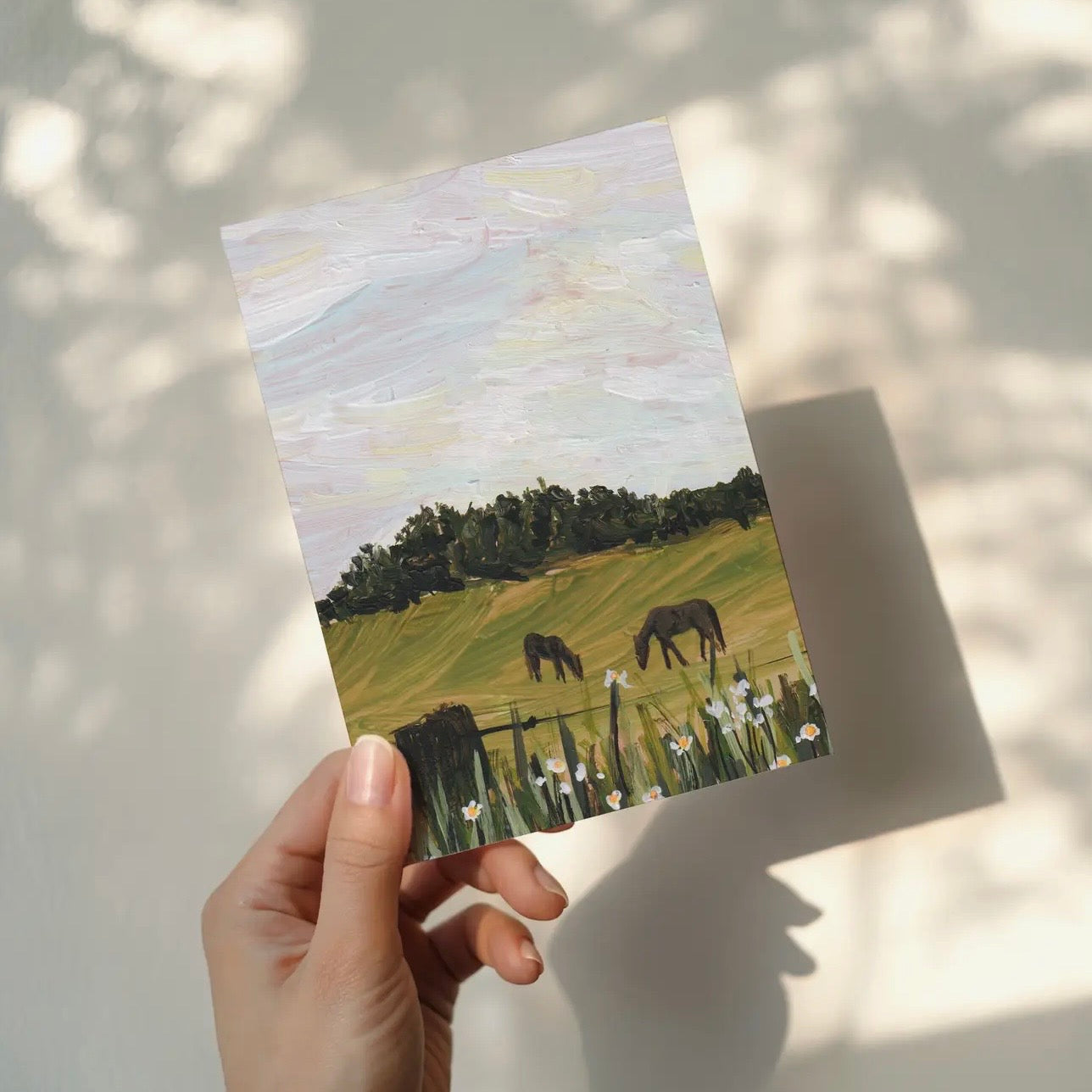 Horse Field Card