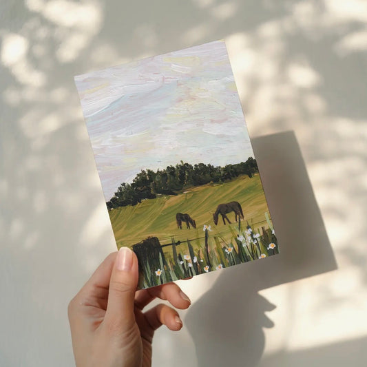 Horse Field Card