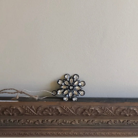 Mini Rhinestone Snowflake | Antique Copper