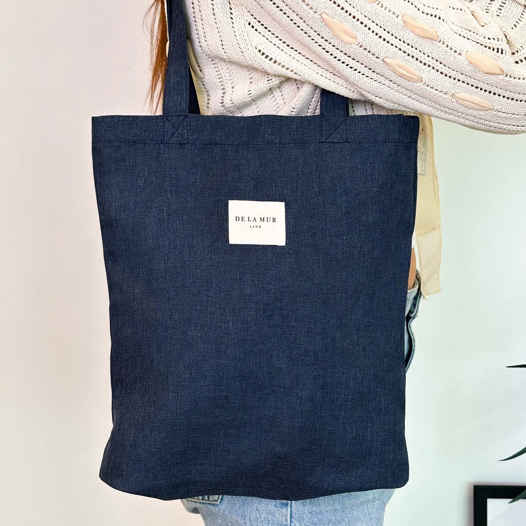 Navy Tote Bag | Vana