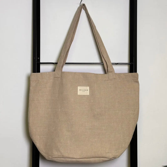Large Linen shopper Bag | Sand