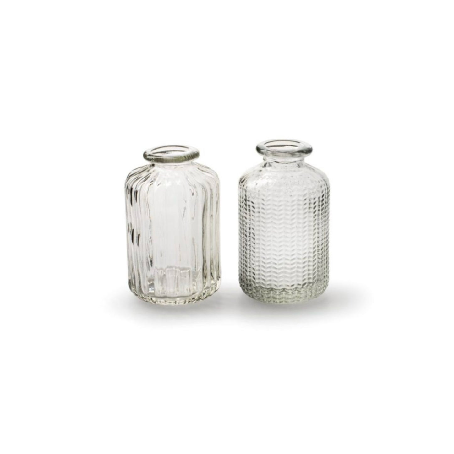 Bottle Vase | Clear Glass