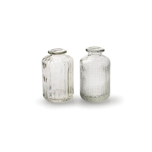 Bottle Vase | Clear Glass