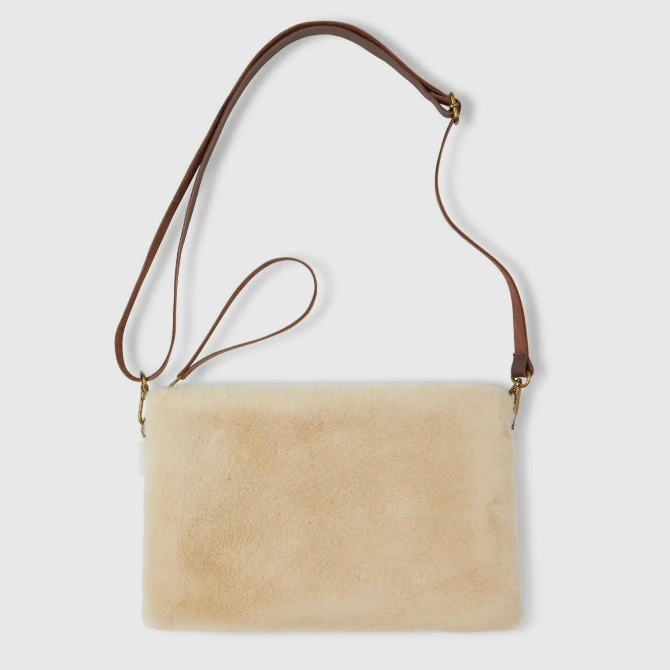 Large Pouch Bag With Strap | Flat Fur