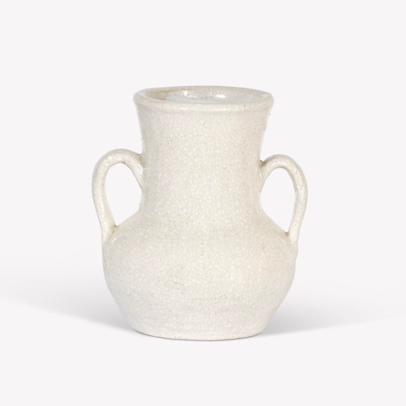Ravello Vase With Handles | White