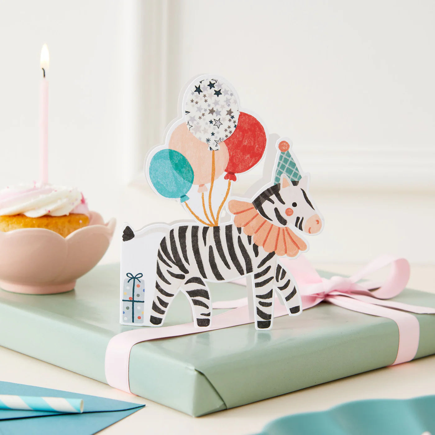 Zebra Card | Liberty Fabric