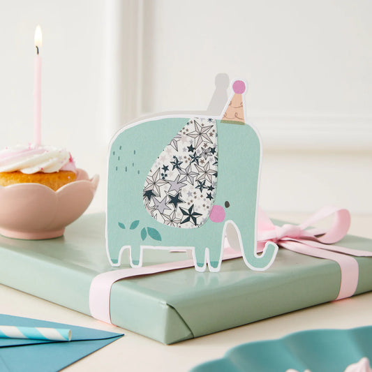 Elephant Card | Liberty Fabric