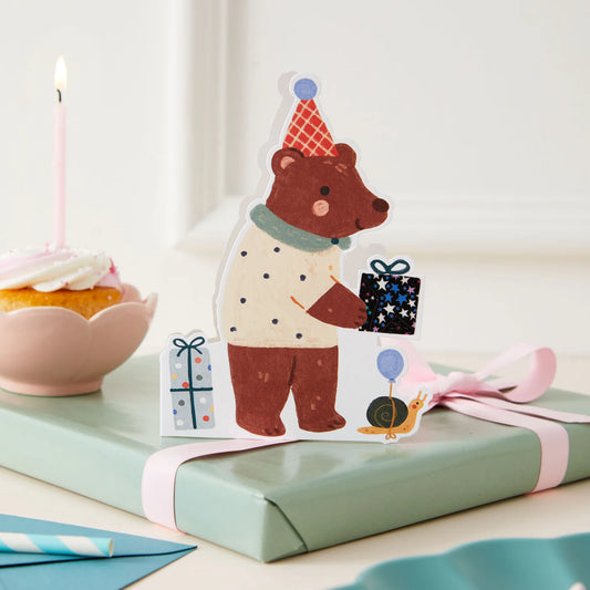 Bear Card | Liberty Fabric