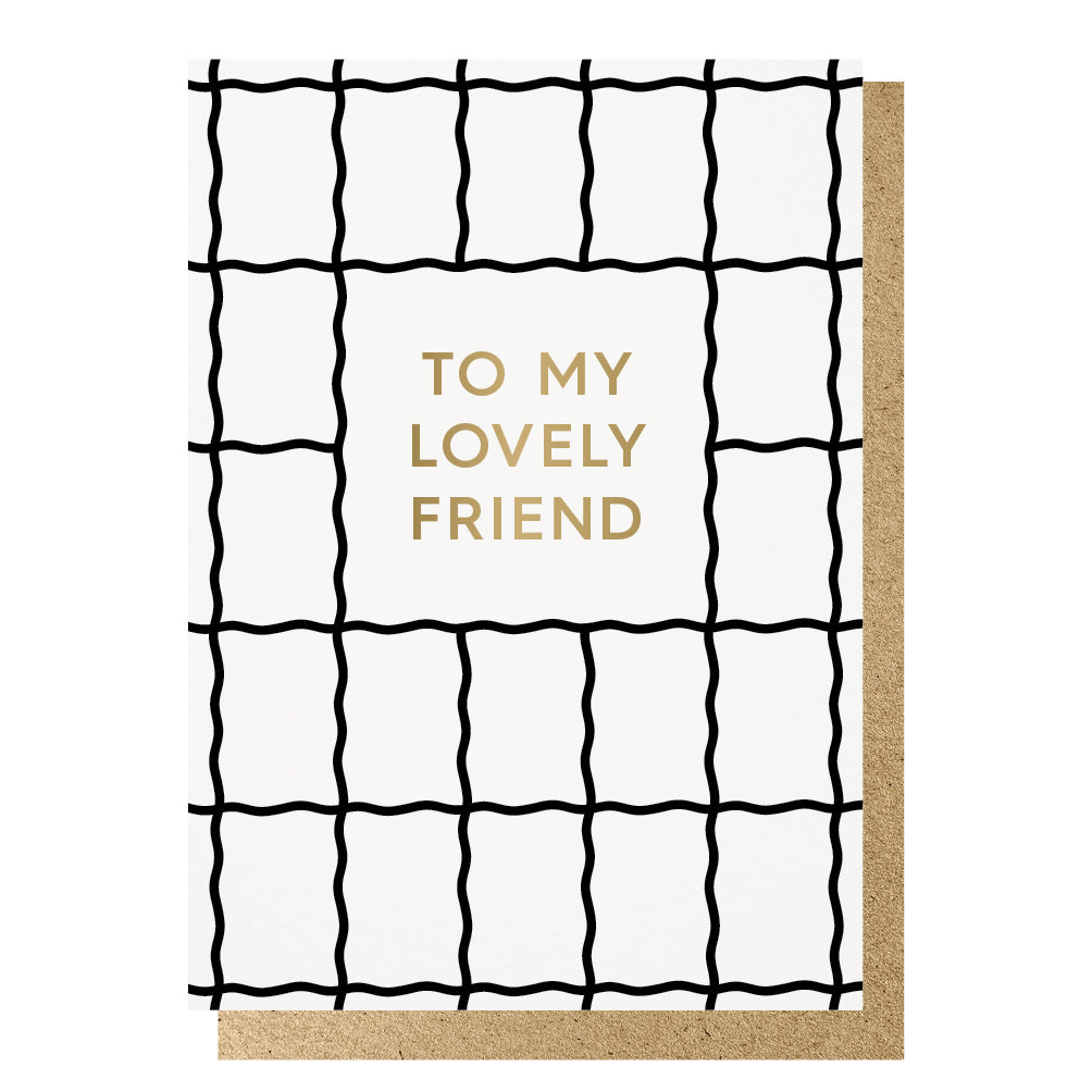 To My Lovely Friend Card