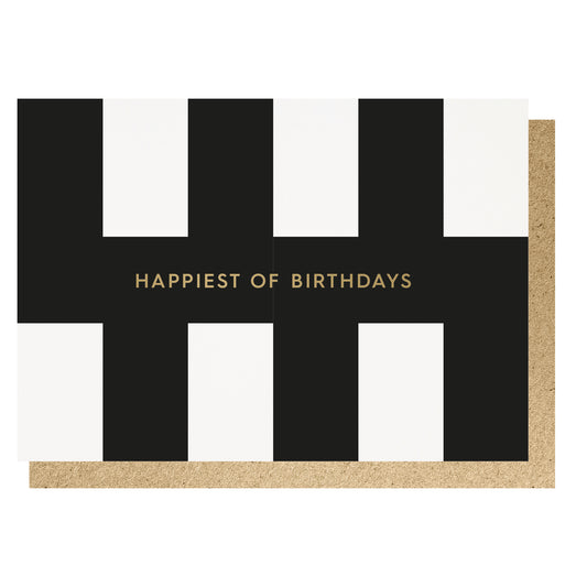 Happiest Of Birthdays Block Card