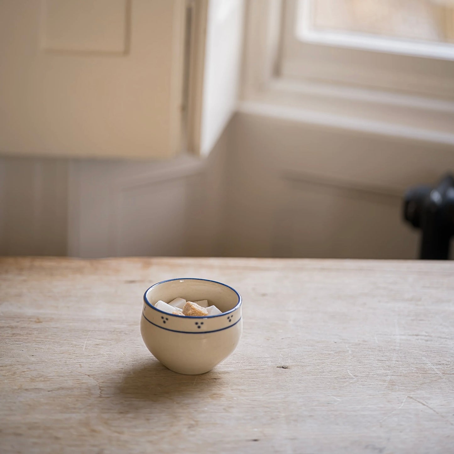 Sugar Bowl | Cream + Blue