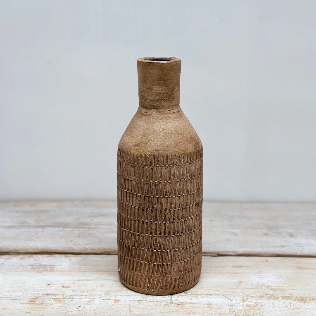 Tall Terracotta Vase