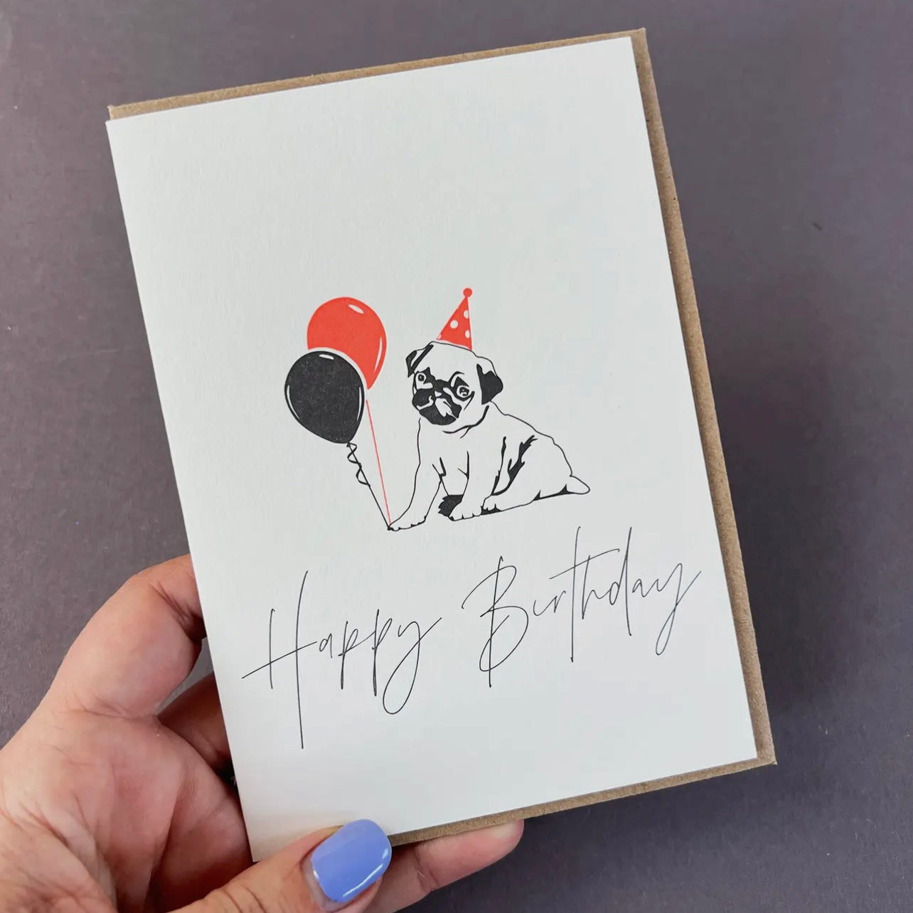 Birthday Card | Pug