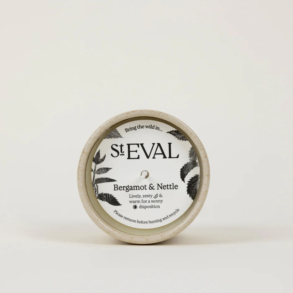 Bergamot + Nettle | Sand Dune Ceramic Pot