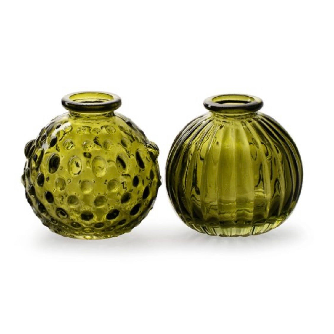 Round Bottle Vase | Moss Green