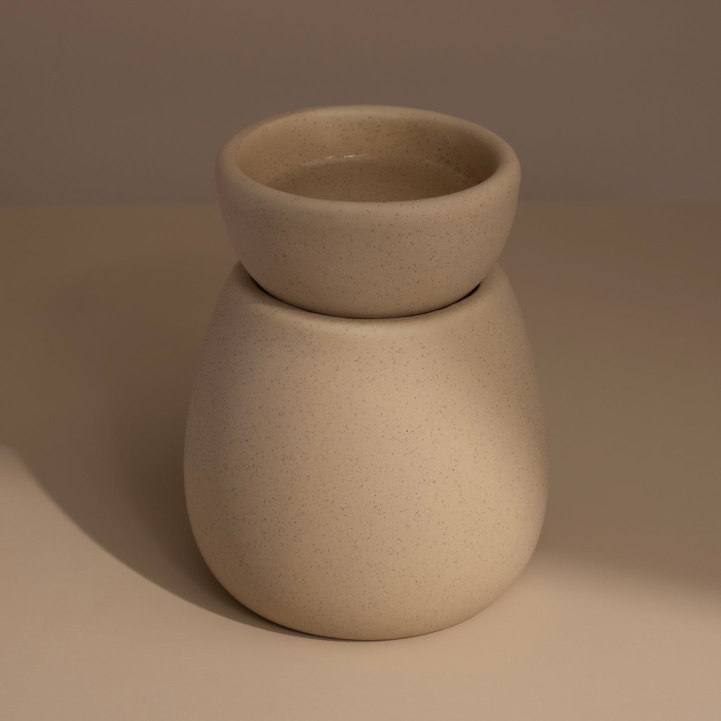 Ceramic Oil + Wax Melt Burner | Beige