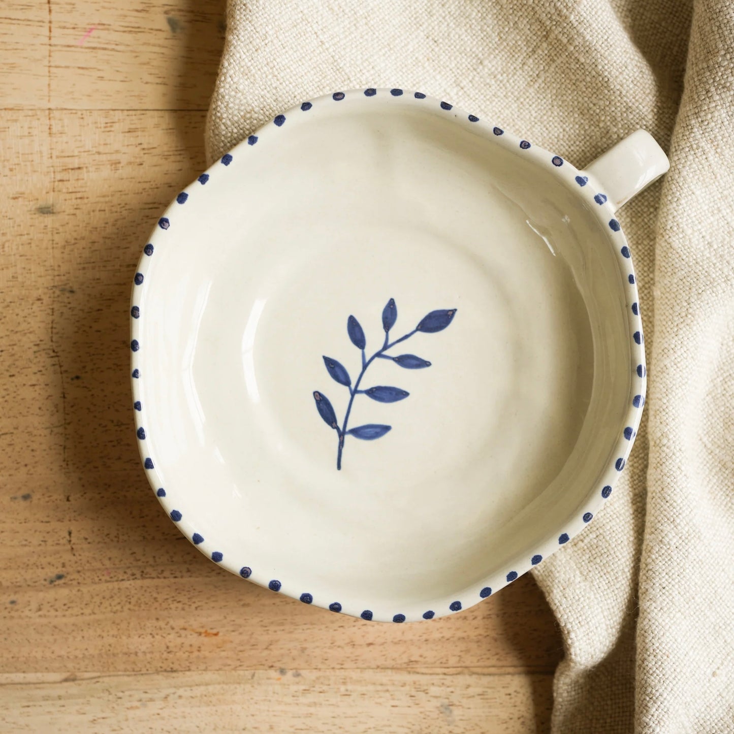 Hand Painted Botanic Dish | Ink