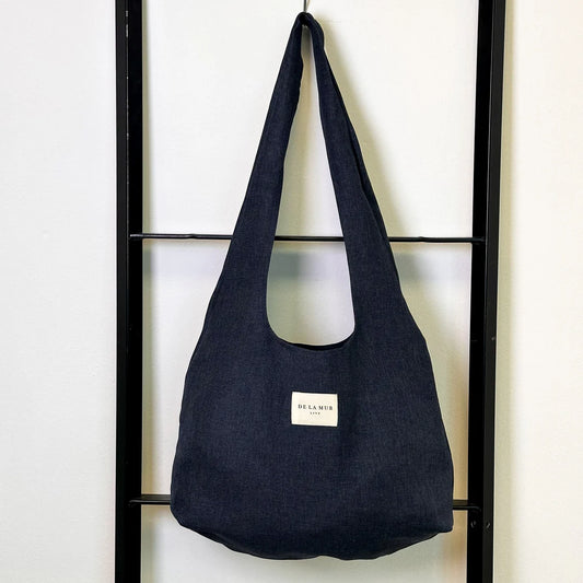 Navy Oval Bag | Vana