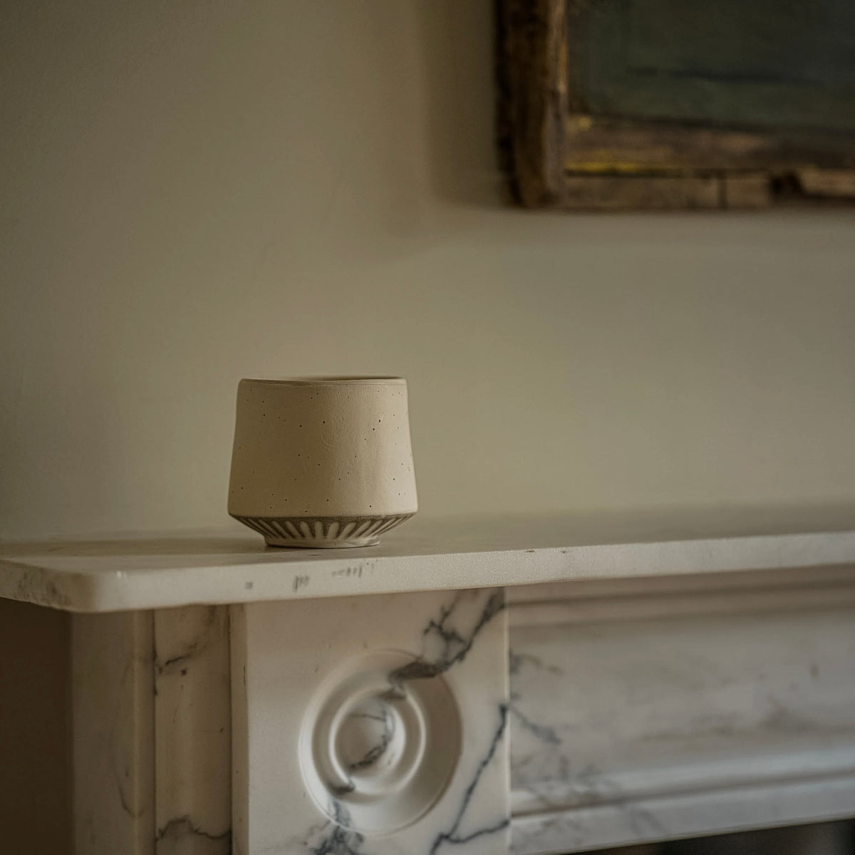The Tidal Tea Bowl/Cup | Weathered Oat