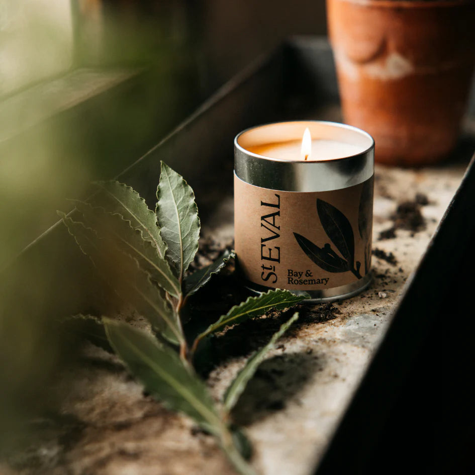 Bay + Rosemary Tin Candle