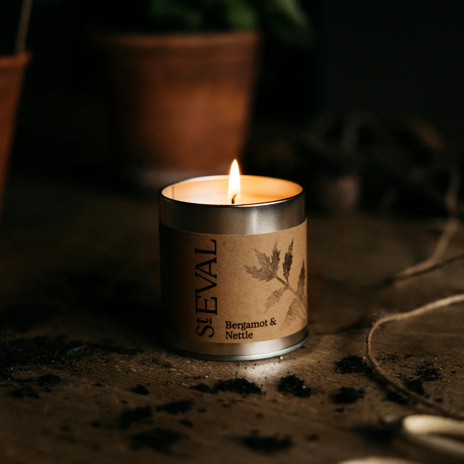 Bergamot + Nettle Tin Candle