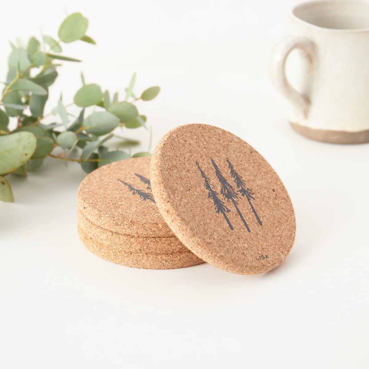 Cork Coasters | Fir Trees