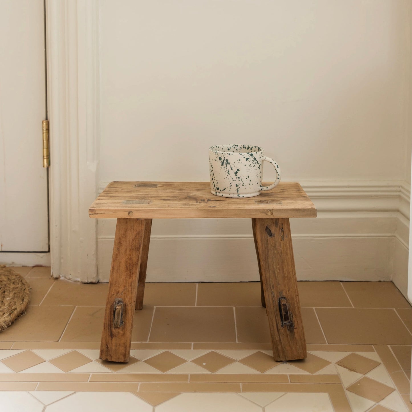 Recycled Teak Stool | Small